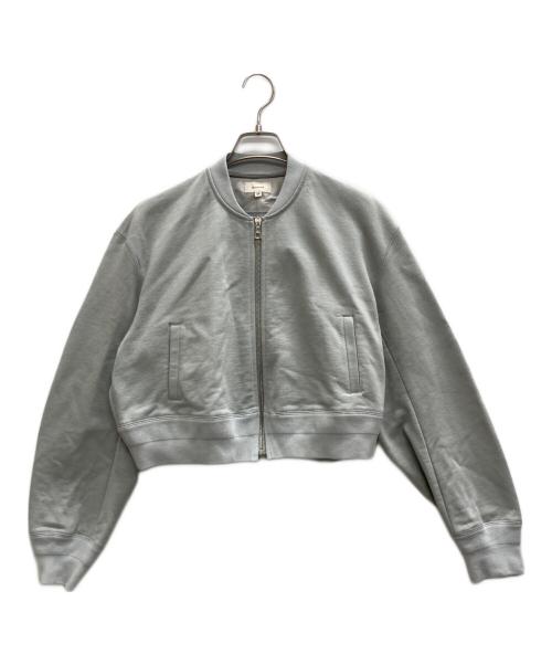 BLAMINK（ブラミンク）BLAMINK (ブラミンク) コットンジップショートブルゾン グレー サイズ:38の古着・服飾アイテム