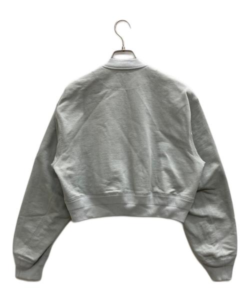 BLAMINK（ブラミンク）BLAMINK (ブラミンク) コットンジップショートブルゾン グレー サイズ:38の古着・服飾アイテム