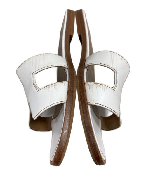 HERMES（エルメス）HERMES (エルメス) オランサンダル ホワイト サイズ:37の古着・服飾アイテム