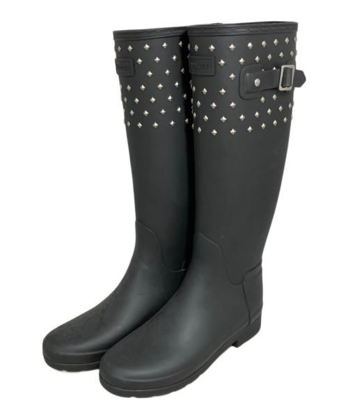 HUNTER（ハンター）HUNTER (ハンター) レインブーツ ブラック サイズ:US7の古着・服飾アイテム