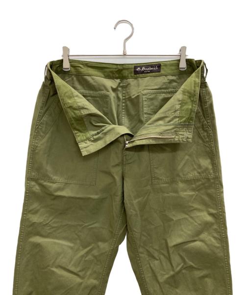 SOUTHWICK（サウスウィック）SOUTHWICK (サウスウィック) ベイカーパンツ オリーブ サイズ:XLの古着・服飾アイテム