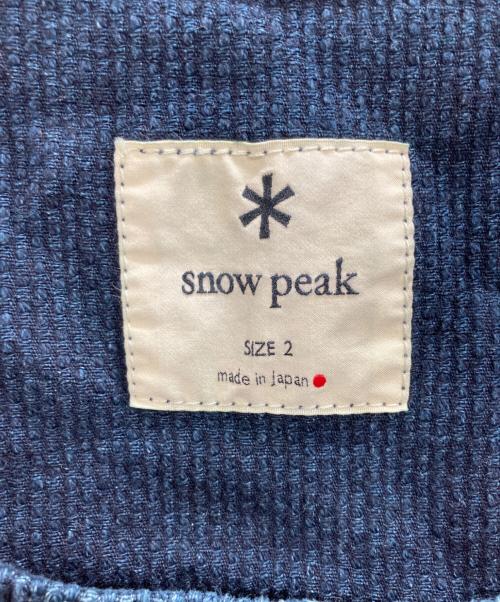 Snow peak（スノーピーク）snow peak (スノーピーク) 柔道オックスベスト ネイビー サイズ:2の古着・服飾アイテム