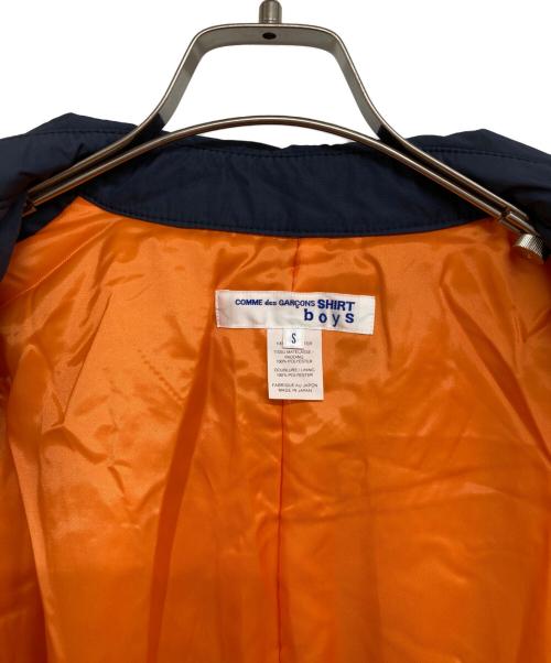 COMME des GARCONS SHIRT BOYS（コムデギャルソンシャツボーイズ）COMME des GARCONS SHIRT BOYS (コムデギャルソンシャツボーイズ) オーバーサイズPコート ネイビー サイズ:Sの古着・服飾アイテム