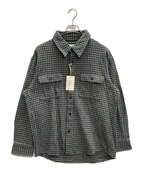 MYTHINKS（マイシンクス）MYTHINKS (マイシンクス) MY CHECK NEL SHIRT ブルー サイズ:S 未使用品の古着・服飾アイテム