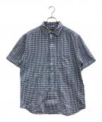 NIGEL CABOURNナイジェルケーボン）の古着「半袖チェックシャツ」｜ブルー