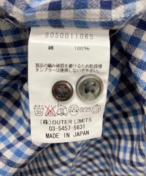 NIGEL CABOURN（ナイジェルケーボン）NIGEL CABOURN (ナイジェルケーボン) 半袖チェックシャツ ブルー サイズ:54の古着・服飾アイテム