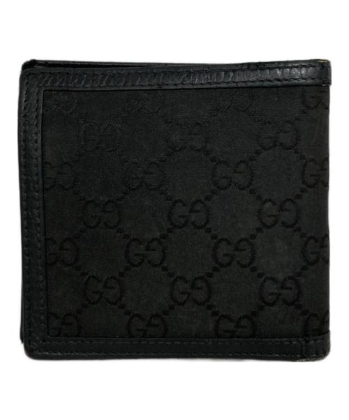 GUCCI（グッチ）GUCCI (グッチ) 2つ折り財布 ブラックの古着・服飾アイテム