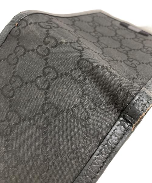 GUCCI（グッチ）GUCCI (グッチ) 2つ折り財布 ブラックの古着・服飾アイテム