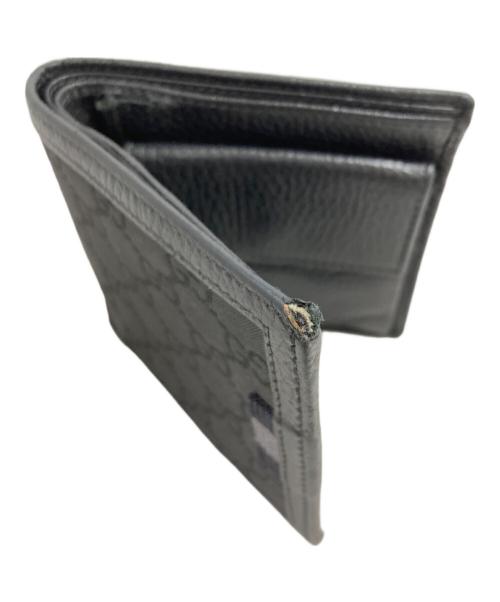 GUCCI（グッチ）GUCCI (グッチ) 2つ折り財布 ブラックの古着・服飾アイテム