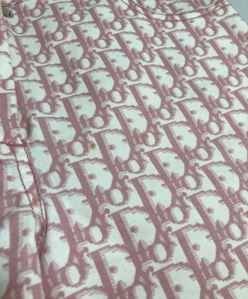Christian Dior（クリスチャン ディオール）Christian Dior (クリスチャン ディオール) トロッター柄フレアパンツ ピンク サイズ:34の古着・服飾アイテム