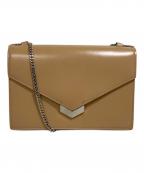 JIMMY CHOOジミーチュウ）の古着「レイラ ショルダーバッグ」｜ベージュ