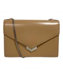 JIMMY CHOO（ジミーチュウ）の古着「レイラ ショルダーバッグ」｜ベージュ