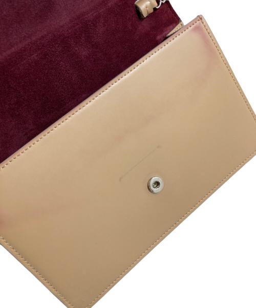 JIMMY CHOO（ジミーチュウ）JIMMY CHOO (ジミーチュウ) レイラ ショルダーバッグ ベージュの古着・服飾アイテム