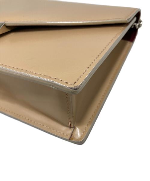 JIMMY CHOO（ジミーチュウ）JIMMY CHOO (ジミーチュウ) レイラ ショルダーバッグ ベージュの古着・服飾アイテム