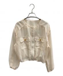 Diagram GRACE CONTINENTAL（ダイアグラム グレースコンチネンタル）の古着「シアージャケット」｜ベージュ