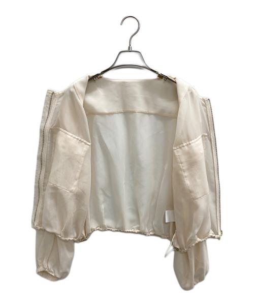 Diagram GRACE CONTINENTAL（ダイアグラム グレースコンチネンタル）Diagram GRACE CONTINENTAL (ダイアグラム グレースコンチネンタル) シアージャケット ベージュ サイズ:36の古着・服飾アイテム