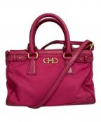 Salvatore Ferragamoサルヴァトーレ フェラガモ）の古着「ガンチーニ2WAYバッグ」｜ピンク