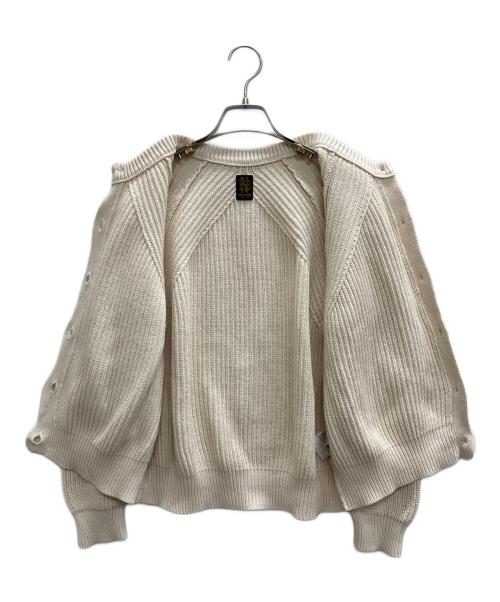 BATONER（バトナ―）BATONER (バトナ―) SIGNATURE CREW NECK CARDIGAN ベージュ サイズ:1の古着・服飾アイテム