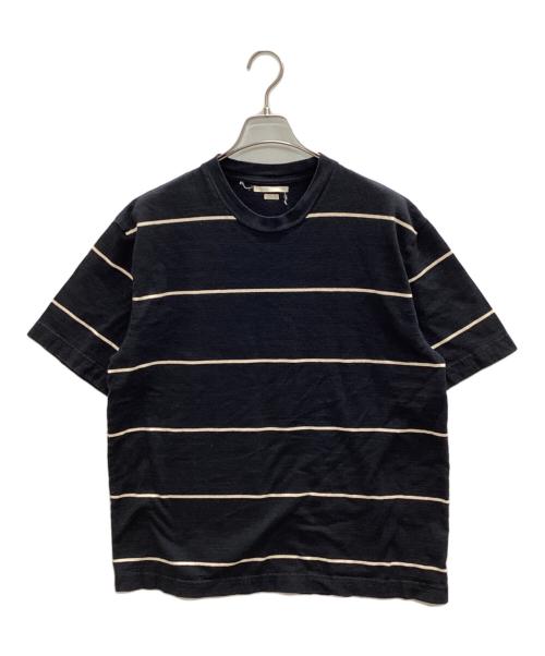 BLURHMS（ブラームス）BLURHMS (ブラームス) C/NAPP Border Plain Tee ブラック サイズ:2の古着・服飾アイテム