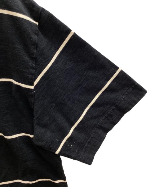 BLURHMS（ブラームス）BLURHMS (ブラームス) C/NAPP Border Plain Tee ブラック サイズ:2の古着・服飾アイテム