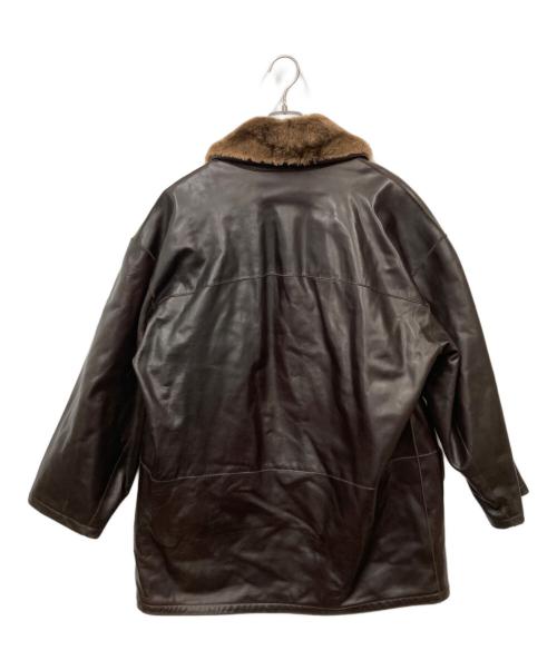 Lamatta（ラマッタ）Lamatta (ラマッタ) レザージャケット ブラウン サイズ:50の古着・服飾アイテム