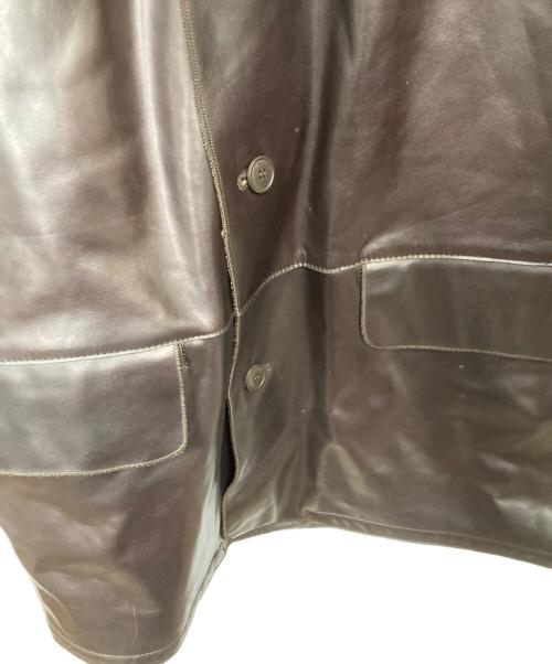 Lamatta（ラマッタ）Lamatta (ラマッタ) レザージャケット ブラウン サイズ:50の古着・服飾アイテム