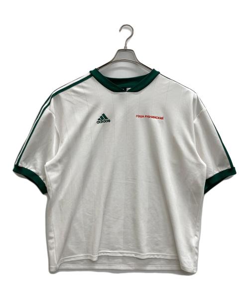 adidas（アディダス）adidas (アディダス) Gosha Rubchinskiy (ゴーシャラブチンスキー) ゲームシャツ ホワイト サイズ:Sの古着・服飾アイテム