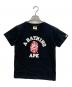 BAPE BY A BATHING APE（ベイプバイアベイシングエイプ）の古着「Tシャツ」｜ブラック