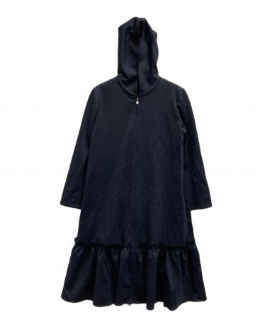 【Reneルネ】新品定価48,000円ウォッシャブル刺繍パーカー36 黒 中古・古着通販】Rene (ルネ) ボンディングフーディ ジップワンピース