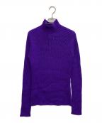 JIL SANDERジルサンダー）の古着「タートルネックニット」｜パープル