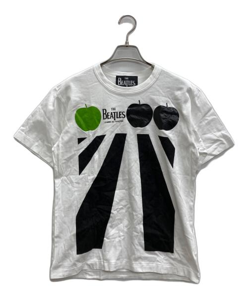 COMME des GARCONS（コムデギャルソン）COMME des GARCONS (コムデギャルソン) THE BEATLES (ビートルズ) Tシャツ ホワイト サイズ:Lの古着・服飾アイテム