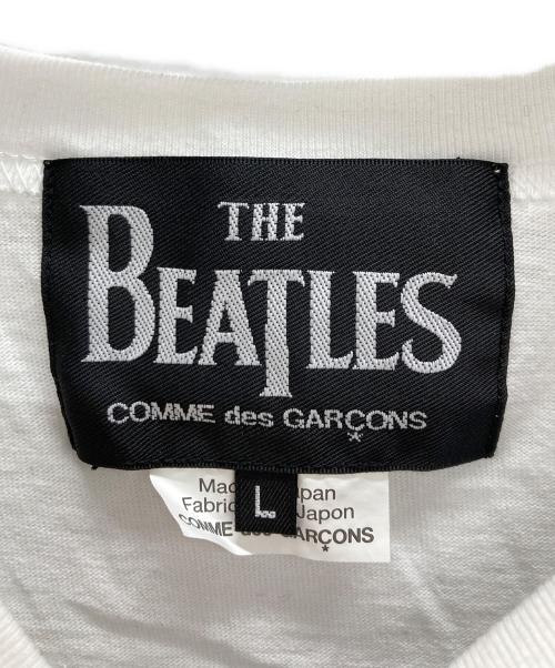 COMME des GARCONS（コムデギャルソン）COMME des GARCONS (コムデギャルソン) THE BEATLES (ビートルズ) Tシャツ ホワイト サイズ:Lの古着・服飾アイテム