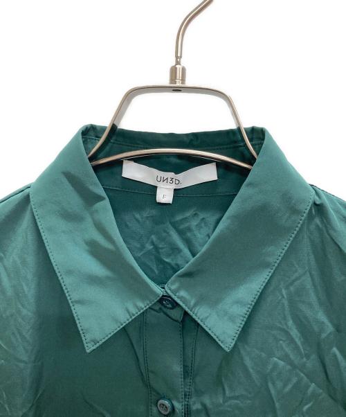 UN3D.（アンスリード）UN3D. (アンスリード) ブラウス グリーン サイズ:Fの古着・服飾アイテム