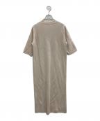 TOMORROW LANDトゥモローランド）の古着「ウール バックパールボタンワンピース」｜ベージュ