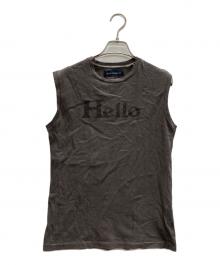 MADISON BLUE（マディソンブルー）の古着「HELLO NOSLEEVE TEE」｜グレー
