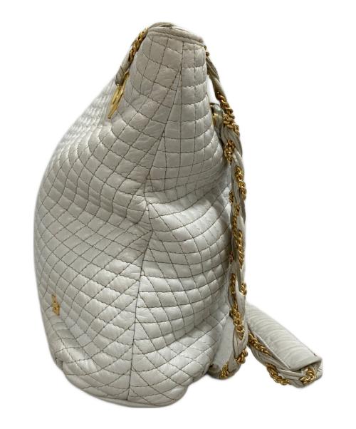 BALLY（バリー）BALLY (バリー) チェーンショルダーバッグ ホワイトの古着・服飾アイテム