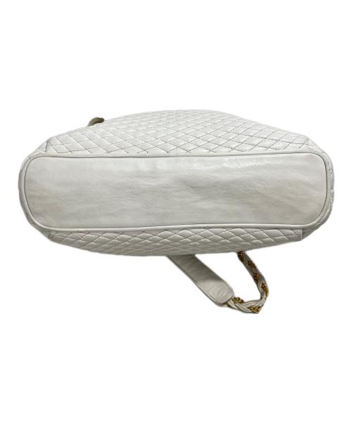 BALLY（バリー）BALLY (バリー) チェーンショルダーバッグ ホワイトの古着・服飾アイテム