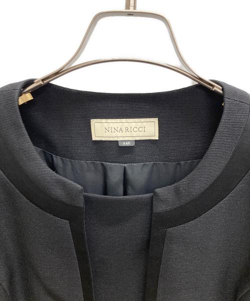 NINA RICCI（ニナリッチ）NINA RICCI (ニナリッチ) ジャケットセットワンピース ブラック サイズ:9ARの古着・服飾アイテム