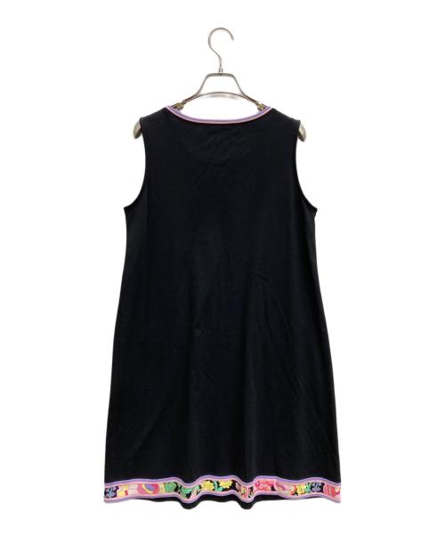 LEONARD（レオナール）LEONARD (レオナール) ノースリーブワンピース ブラック サイズ:Lの古着・服飾アイテム