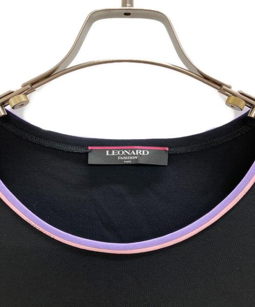 LEONARD（レオナール）LEONARD (レオナール) ノースリーブワンピース ブラック サイズ:Lの古着・服飾アイテム