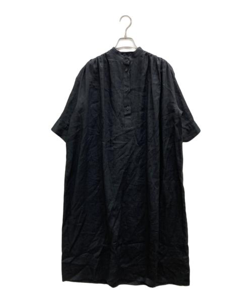 JOHN SMEDLEY（ジョンスメドレー）JOHN SMEDLEY (ジョンスメドレー) リネンワンピース ブラック サイズ:表記なしの古着・服飾アイテム