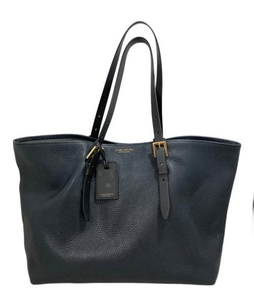 GLOBE-TROTTER（グローブトロッター）GLOBE-TROTTER (グローブトロッター) トートバッグ ネイビーの古着・服飾アイテム