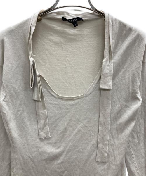GUCCI（グッチ）GUCCI (グッチ) ニット ベージュ サイズ:Sの古着・服飾アイテム