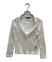 GUCCI（グッチ）の古着「LONG SLEEVE CUTSEW」｜ホワイト