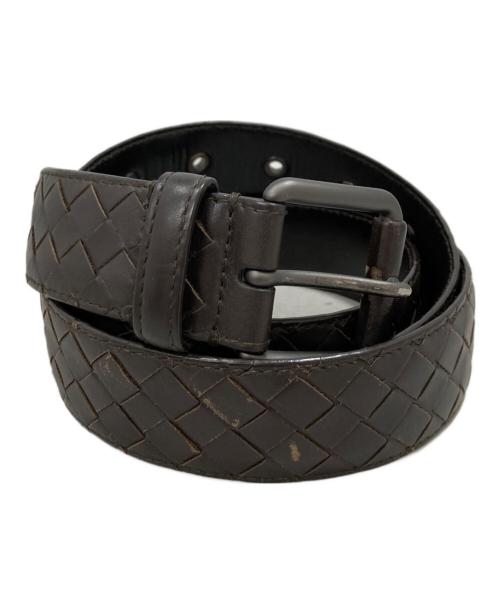 BOTTEGA VENETA（ボッテガベネタ）BOTTEGA VENETA (ボッテガベネタ) イントレチャー ベルト ブラウン サイズ:95CM　38INの古着・服飾アイテム
