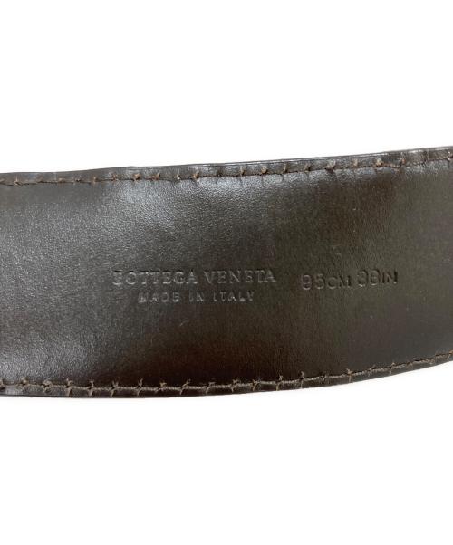 BOTTEGA VENETA（ボッテガベネタ）BOTTEGA VENETA (ボッテガベネタ) イントレチャー ベルト ブラウン サイズ:95CM　38INの古着・服飾アイテム