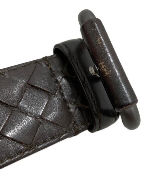 BOTTEGA VENETA（ボッテガベネタ）BOTTEGA VENETA (ボッテガベネタ) イントレチャー ベルト ブラウン サイズ:95CM　38INの古着・服飾アイテム