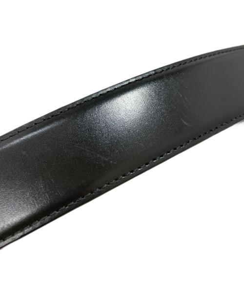 BVLGARI（ブルガリ）BVLGARI (ブルガリ) アショーマレザーベルト ブラックの古着・服飾アイテム