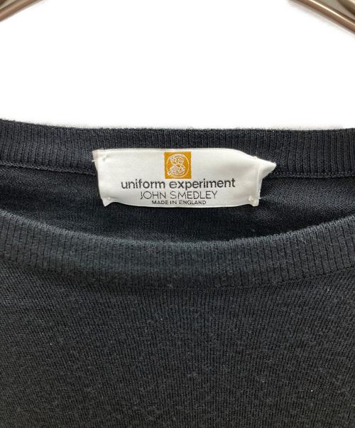 uniform experiment（ユニフォームエクスペリメント）uniform experiment (ユニフォームエクスペリメント) JOHN SMEDLEY (ジョンスメドレー) ニット ブラック サイズ:1の古着・服飾アイテム