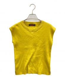 CABAN（キャバン）の古着「ノースリーブニット」｜イエロー